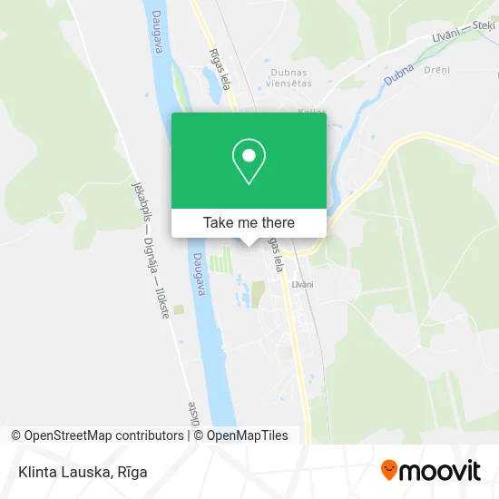 Klinta Lauska map
