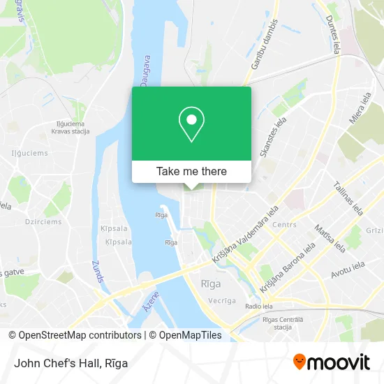 John Chef's Hall map