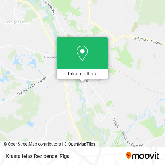 Krasta Ielas Rezidence map