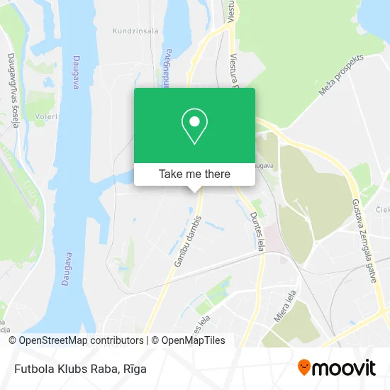 Futbola Klubs Raba map