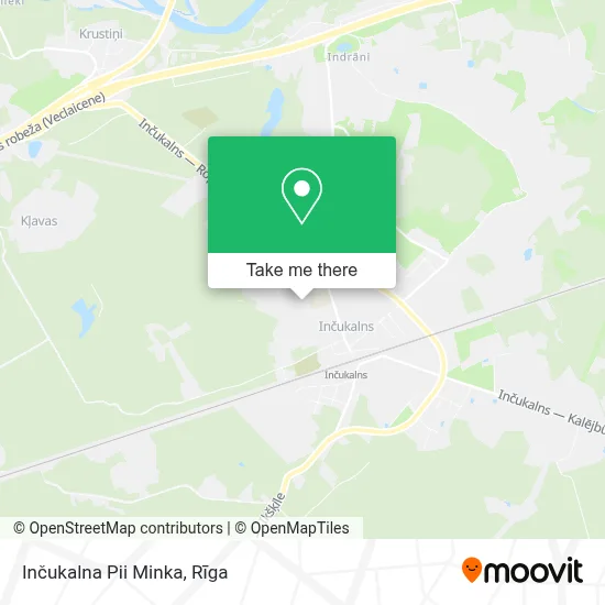Inčukalna Pii Minka map