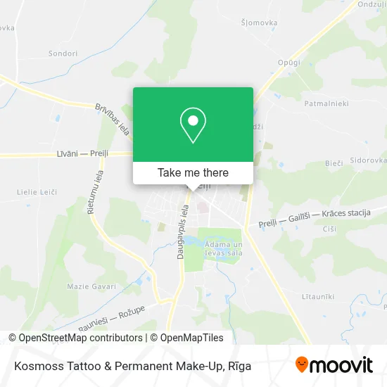 Kosmoss Tattoo & Permanent Make-Up map