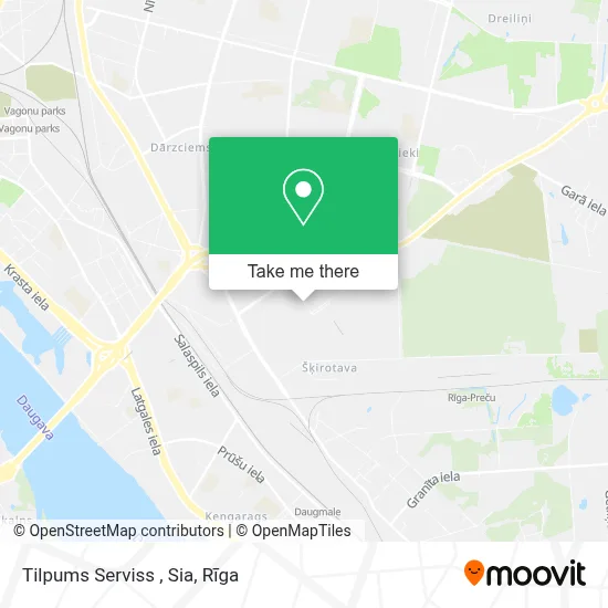 Tilpums Serviss , Sia map