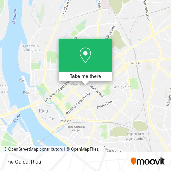 Pie Galda map