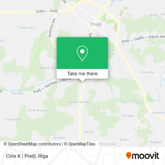 Cirle K | Preiļi map
