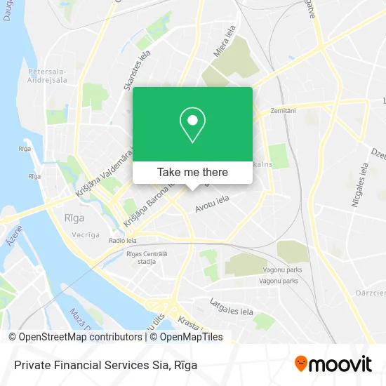 Private Financial Services Sia map
