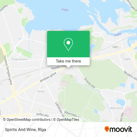 Spirits And Wine map