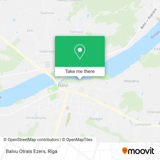 Balvu Otrais Ezers map