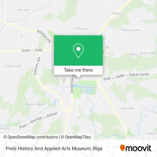 Preiļi History And Applied Arts Museum map