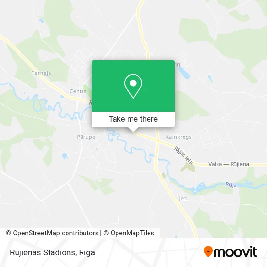 Rujienas Stadions map