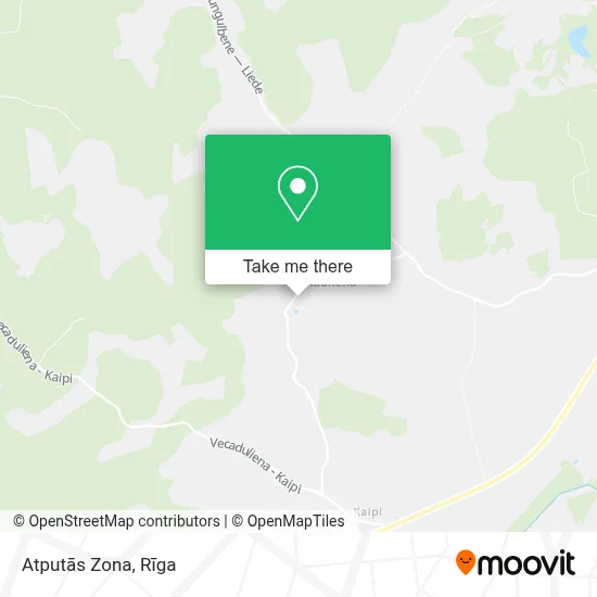 Atputās Zona map