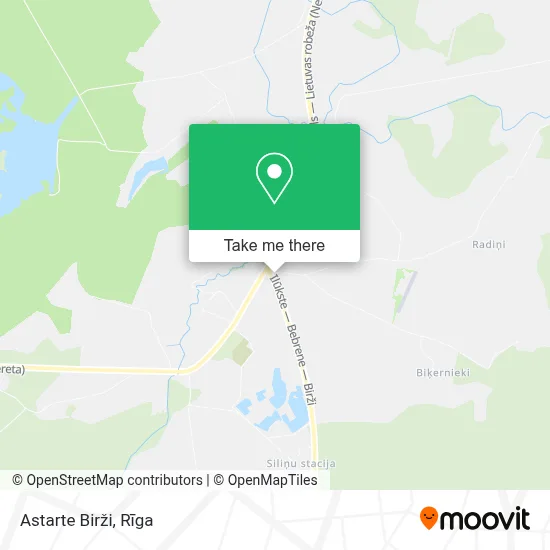 Astarte Birži map