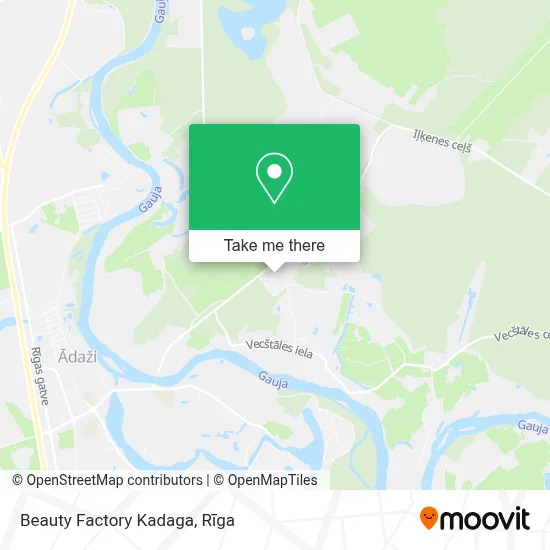 Beauty Factory Kadaga map