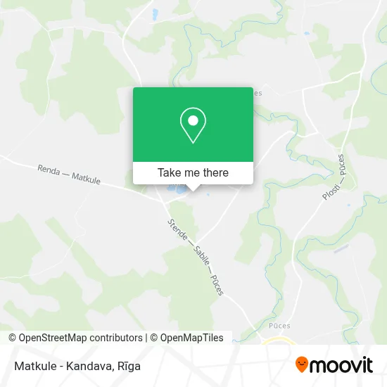 Matkule - Kandava map