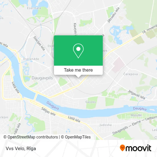 Vvs Velo map