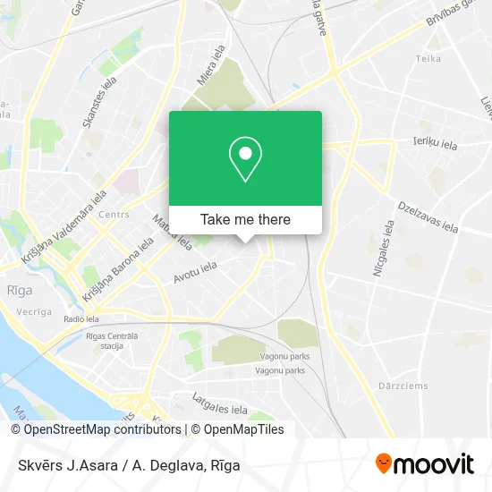Skvērs J.Asara / A. Deglava map