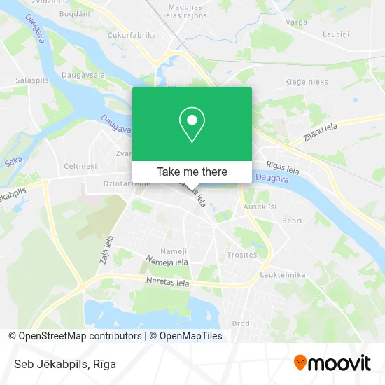 Seb Jēkabpils map