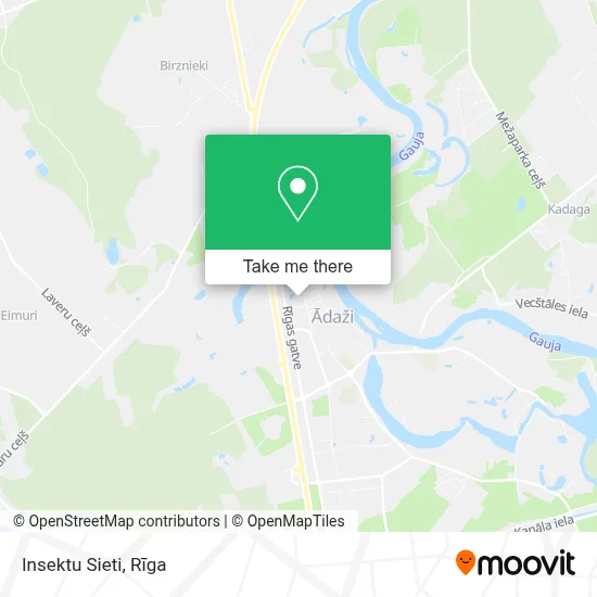 Insektu Sieti map
