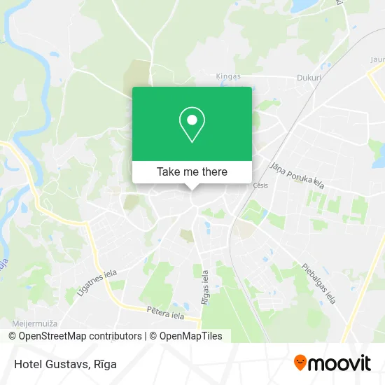 Hotel Gustavs map
