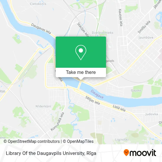 Library Of the Daugavpils University map