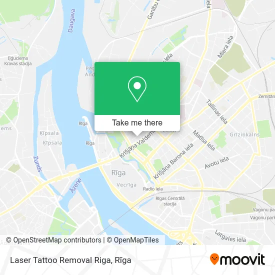 Laser Tattoo Removal Riga map