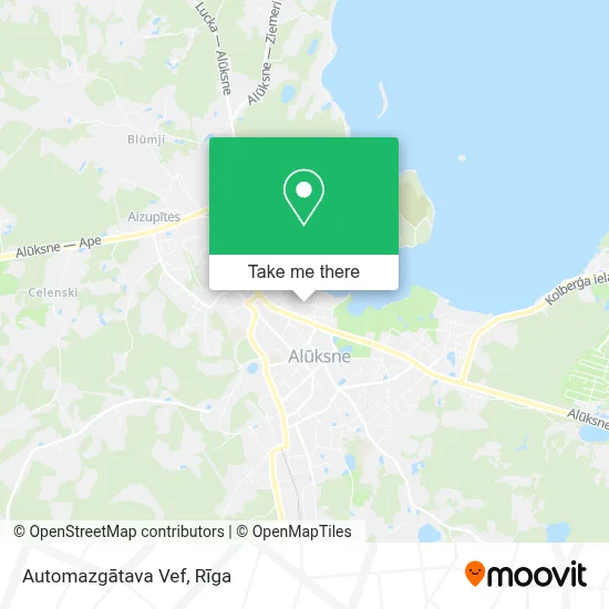 Automazgātava Vef map