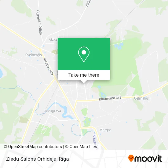 Ziedu Salons Orhideja map