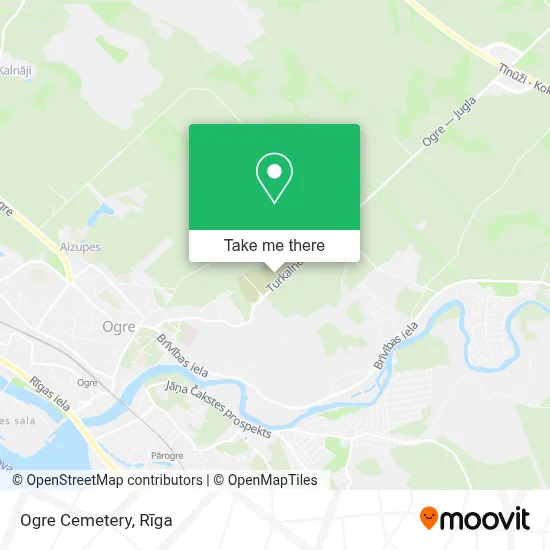 Ogre Cemetery map