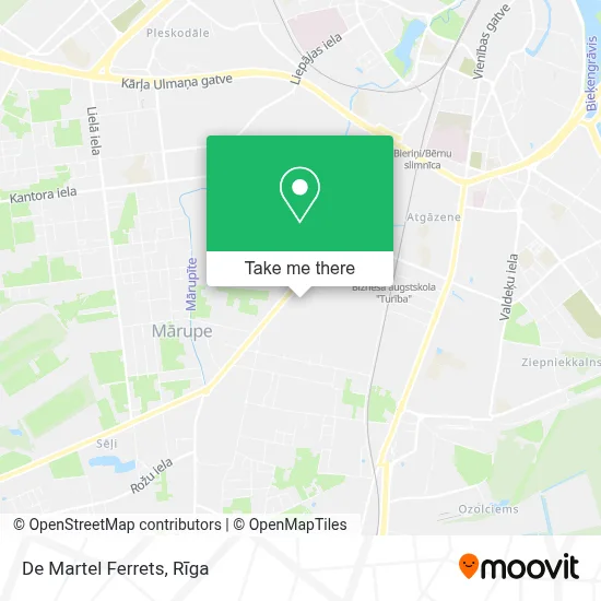 De Martel Ferrets map