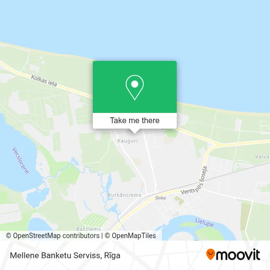 Mellene Banketu Serviss map