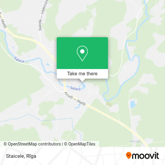 Staicele map