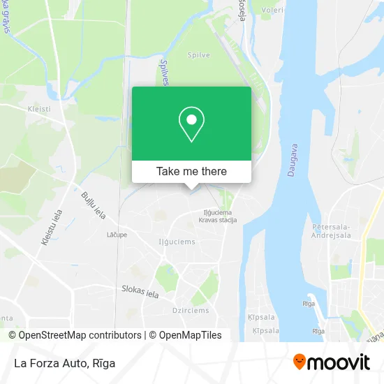 La Forza Auto map
