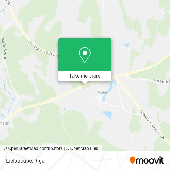 Lielstraupe map