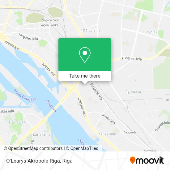 O'Learys Akropole Riga map