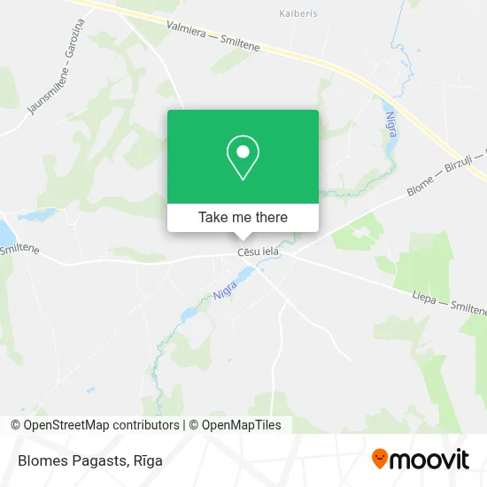 Blomes Pagasts map