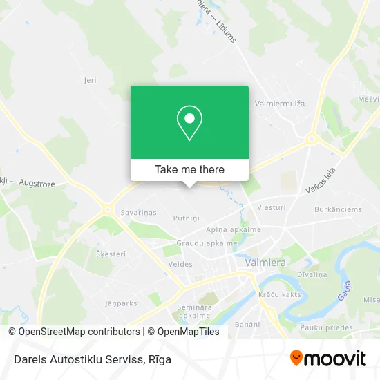 Darels Autostiklu Serviss map