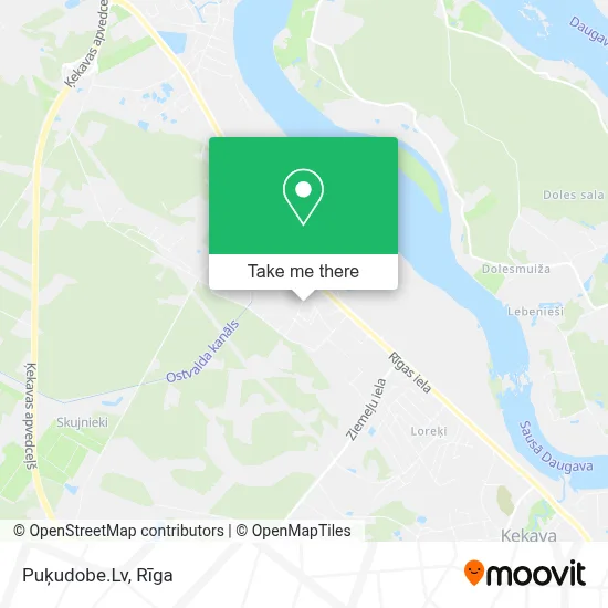 Puķudobe.Lv map