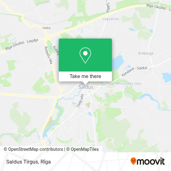 Saldus Tirgus map