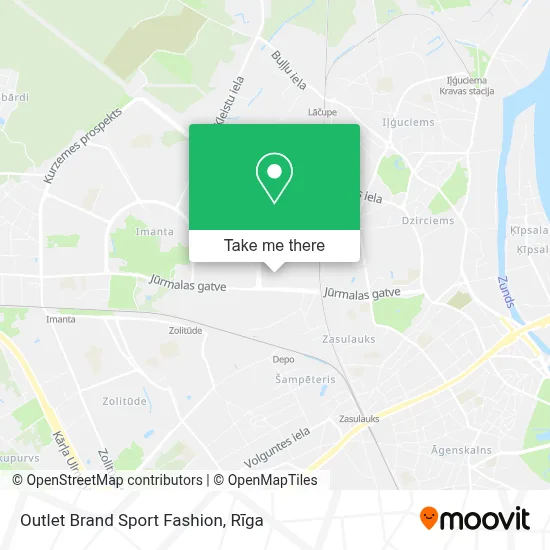 Outlet Brand Sport Fashion map