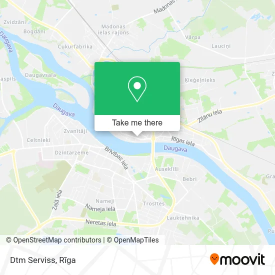 Dtm Serviss map