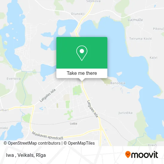 Iwa , Veikals map