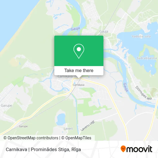 Carnikava | Prominādes Stiga map