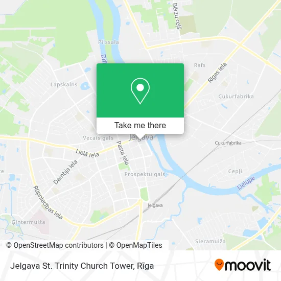 Jelgava St. Trinity Church Tower map