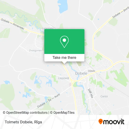 Tolmets Dobele map