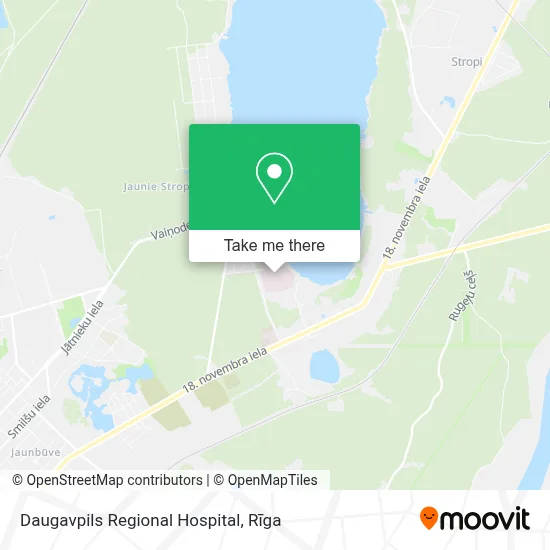 Daugavpils Regional Hospital map