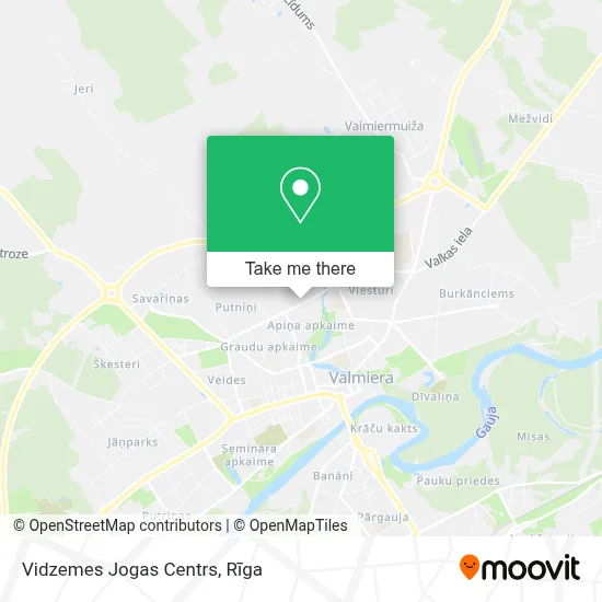 Vidzemes Jogas Centrs map