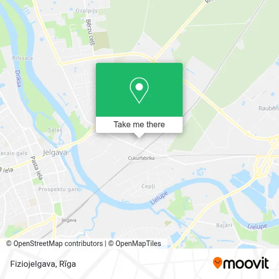 Fiziojelgava map