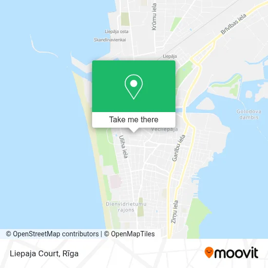 Liepaja Court map