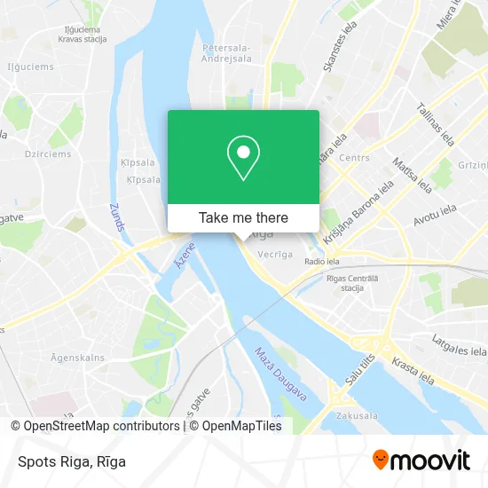 Spots Riga map