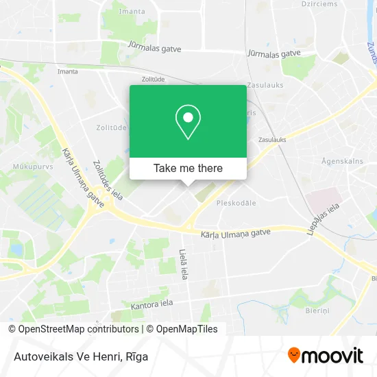 Autoveikals Ve Henri map